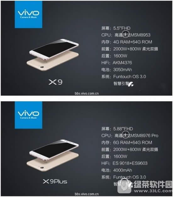 vivo x9x9plusȽ vivo x9plusvivo x9ɶͬ