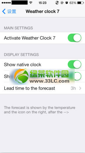ios7i@ʾweather clock 7bʹý̳4