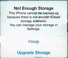 OONot Enough Storagec̎k