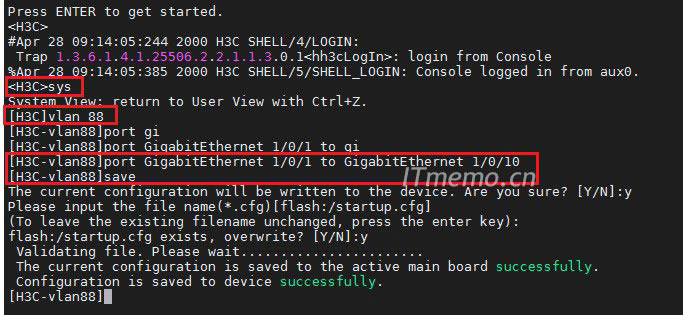 h3c˿vlan  ö˿vlan