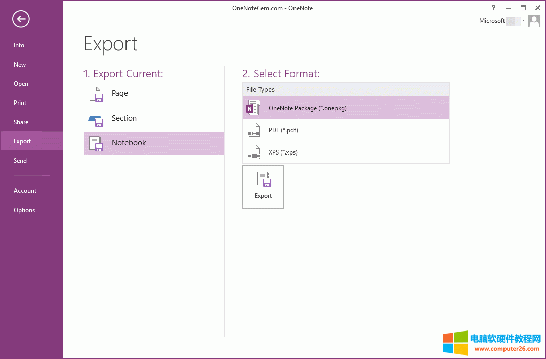  Windows  OneNote ʼǱΪ onepkg 