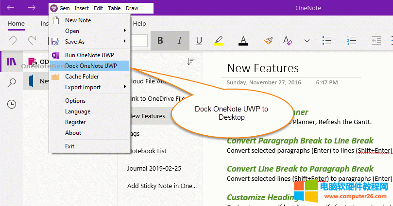 ͣOneNote for Windows 10ڵWindows