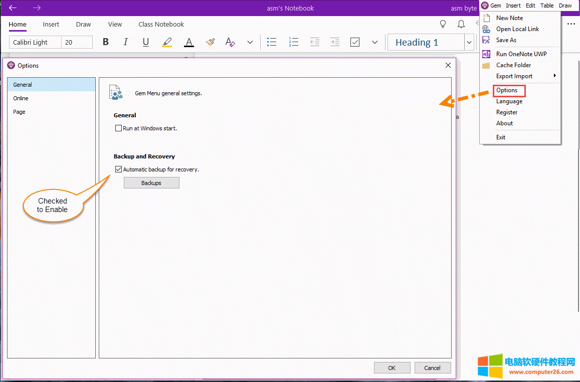 ԶݱOneNote for Windows 10ڷʧȥʼʱָҵ