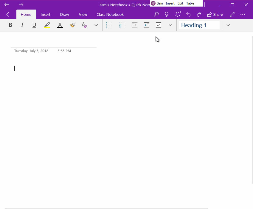 䱦˵ṩģ壬 OneNote UWP