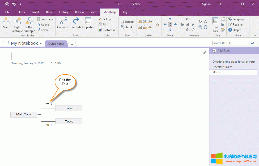 OneNote˼άͼ䴴ϵǩ