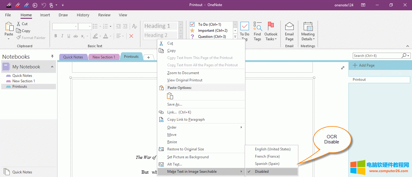 OneNote¶ͼƬOCRʶ𣿻ָͼƬ