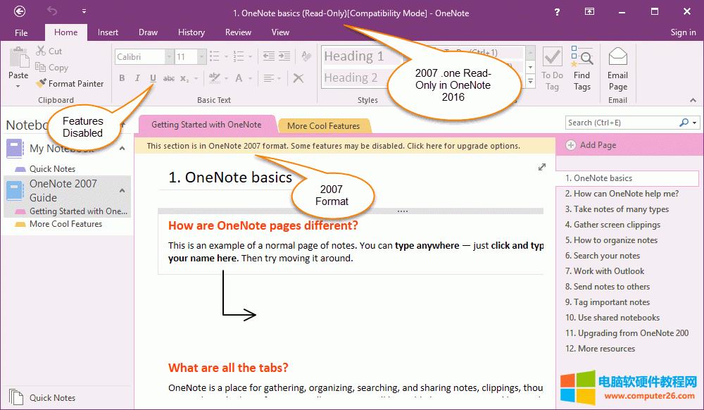 OneNote 2016 ֻʽ 2007 ıʼǱ