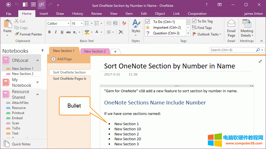 OneNote ʼǵĿ