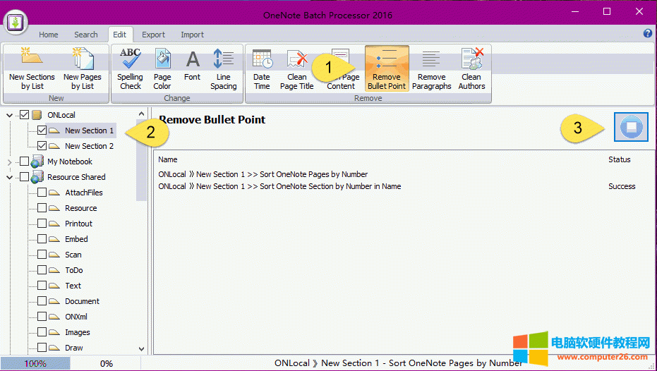 OneNote Batch ƳĿԲ㹦