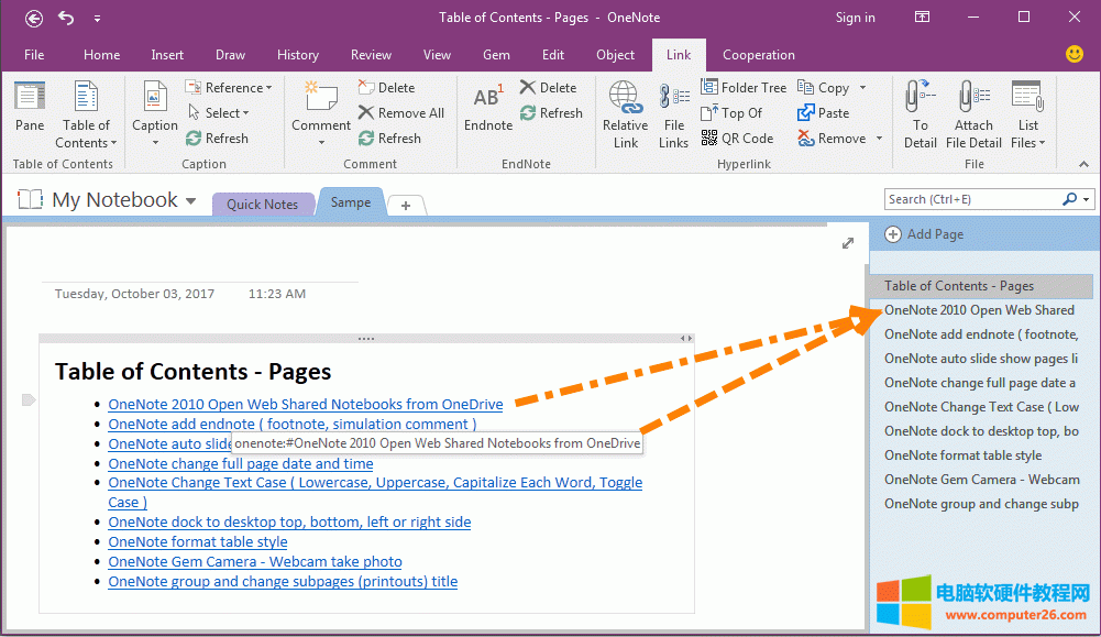 OneNote Ŀ¼ҳ - зڵҳ