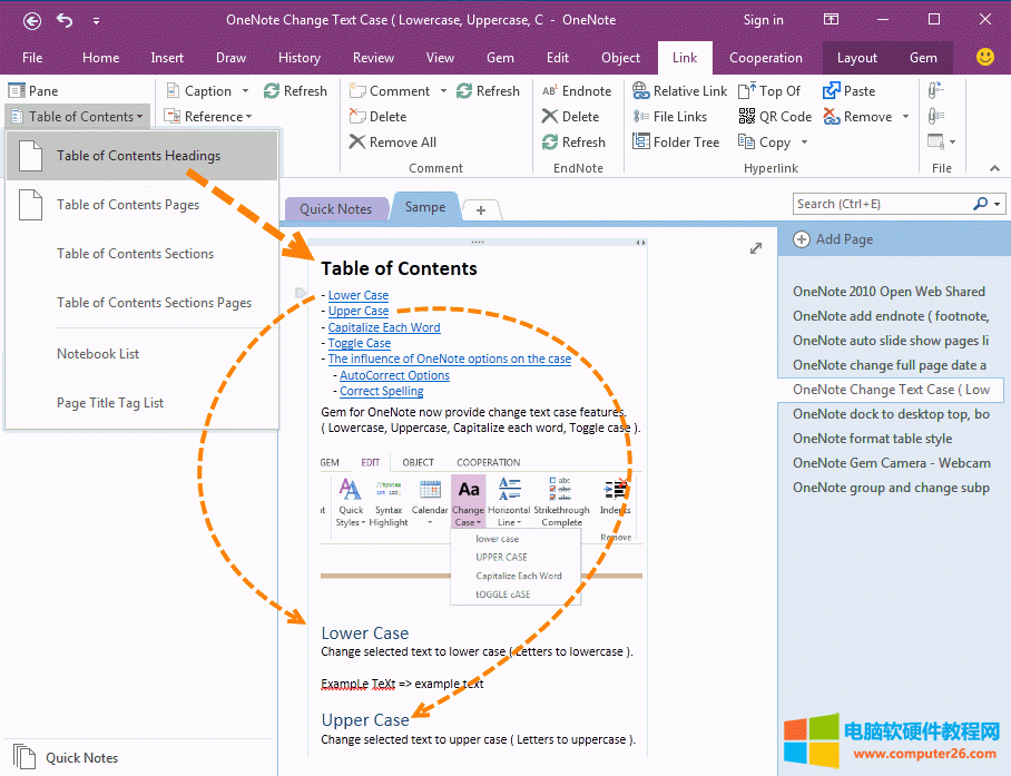 OneNote Ŀ¼ - ҳڵб