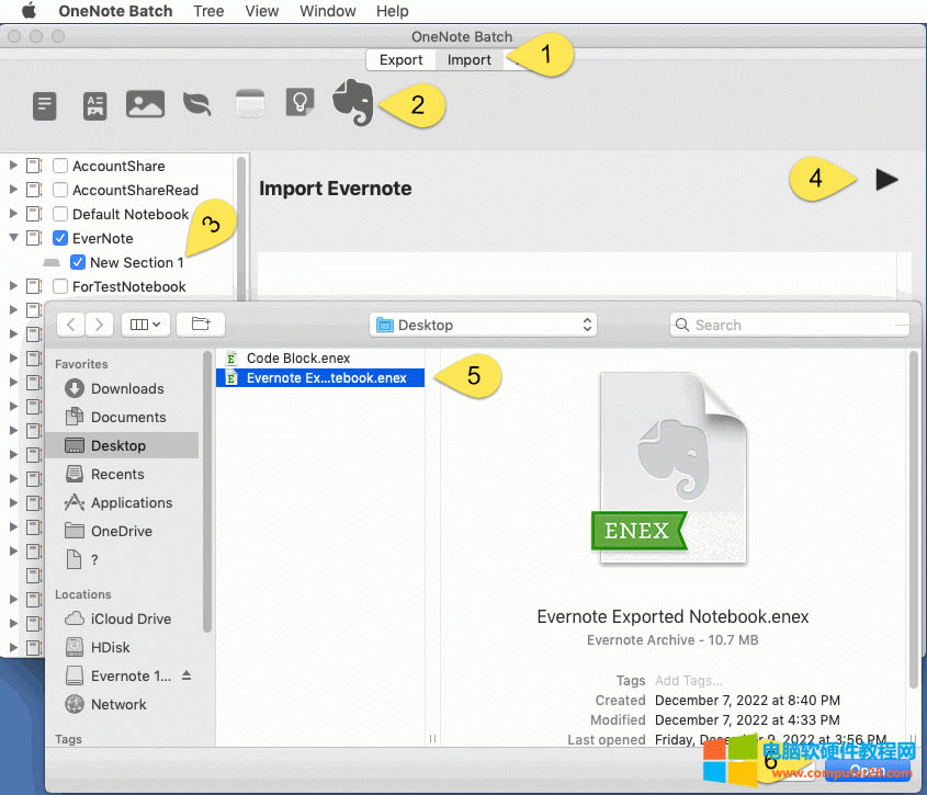 ƻ OneNote Batch for Mac д enex ļ