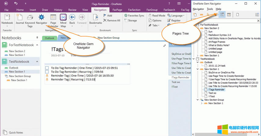 OneNote ʼǱ״ṹ