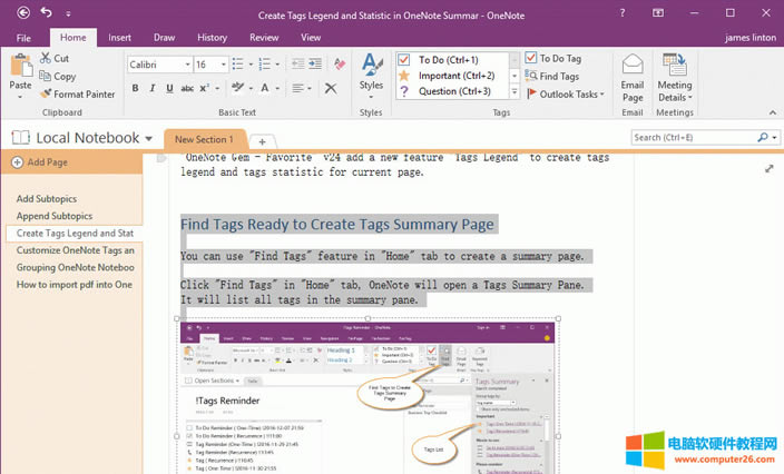  OneNote ѡҳĲݡ