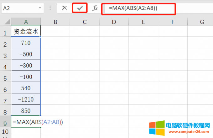 뺯ʽ=MAXABS(X1:X2))