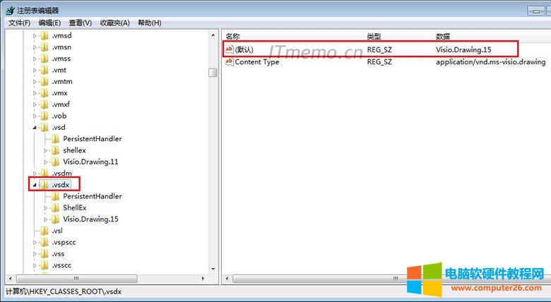 3޸HKEY_CLASSES_ROOT.vsdxĬֵΪVisio.Drawing.15ȷ