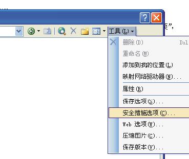 安全措施选项