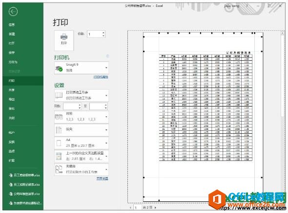 excel2019ӡԤ
