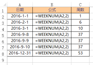 WEEKNUM 