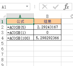 Excel ACOSH  ʹðͼĽ̳