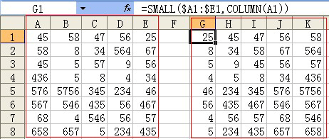 ExcelSmallColumn