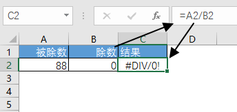 excel ʽ #DIV/0! 