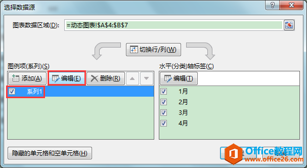 Excel칫ɣINDIRECTͶƹ̬ͼ