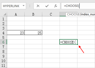Excelʹchoose