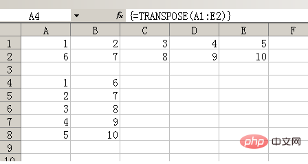 transpose