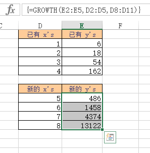 Excel GROWTH  ʹðͼĽ̳