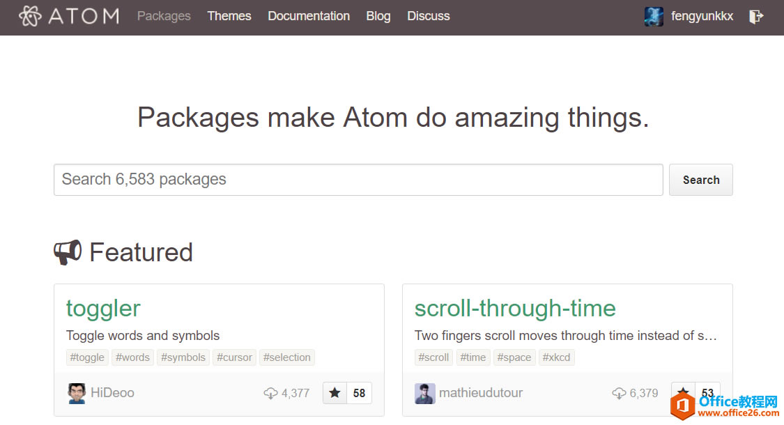 Windows 下手动安装 Atom 插件的简单方法图解教程_本站