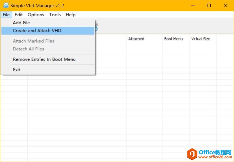 Simple VHD Manager