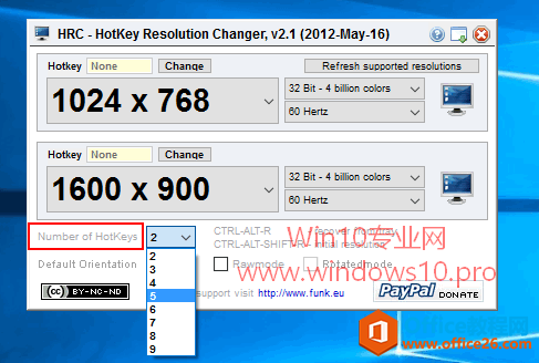 HRC(HotKey Resolution Changer)һлWin10ֱ