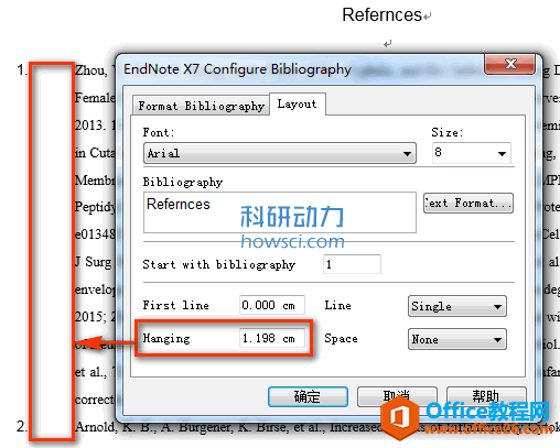 EndNote Configure Bibliography 