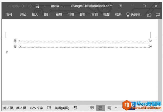 word2019ͼĿ¼Чչʾ