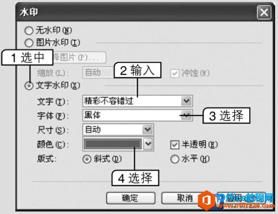 Ϊword2003ĵˮӡ