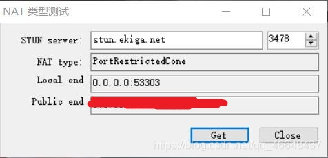 NAT type:PortRestrictedCone