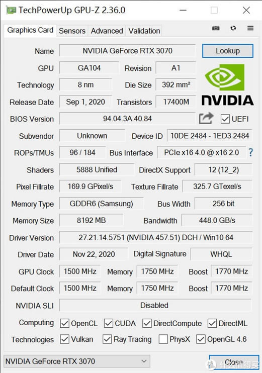 Ӳ ƪģԪĸֵ콢ǹԿӯͨRTX3070ӣͫ޼ϻԣ