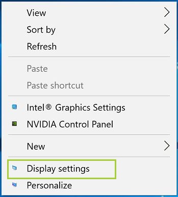Screen resolution