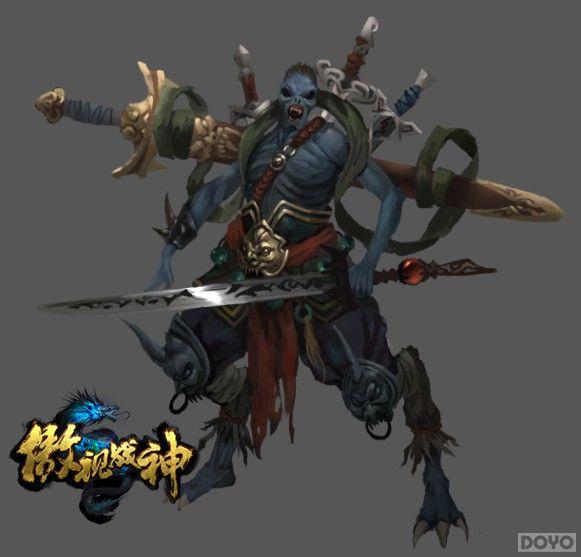 《傲视战神》怪物原画第二弹 魔族审美我不懂_本站