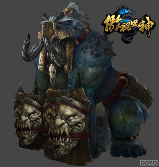 《傲视战神》怪物原画第二弹 魔族审美我不懂_本站